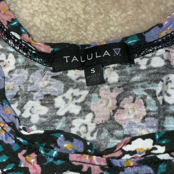 Floral Cropped Tank Top - Small - Picture 3 of 4